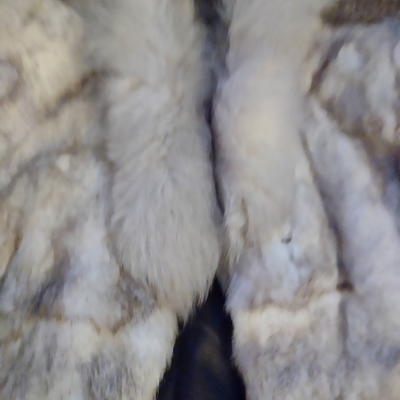 Vintage Split end l.t.d rabbit fur coat - Picture 2 of 6